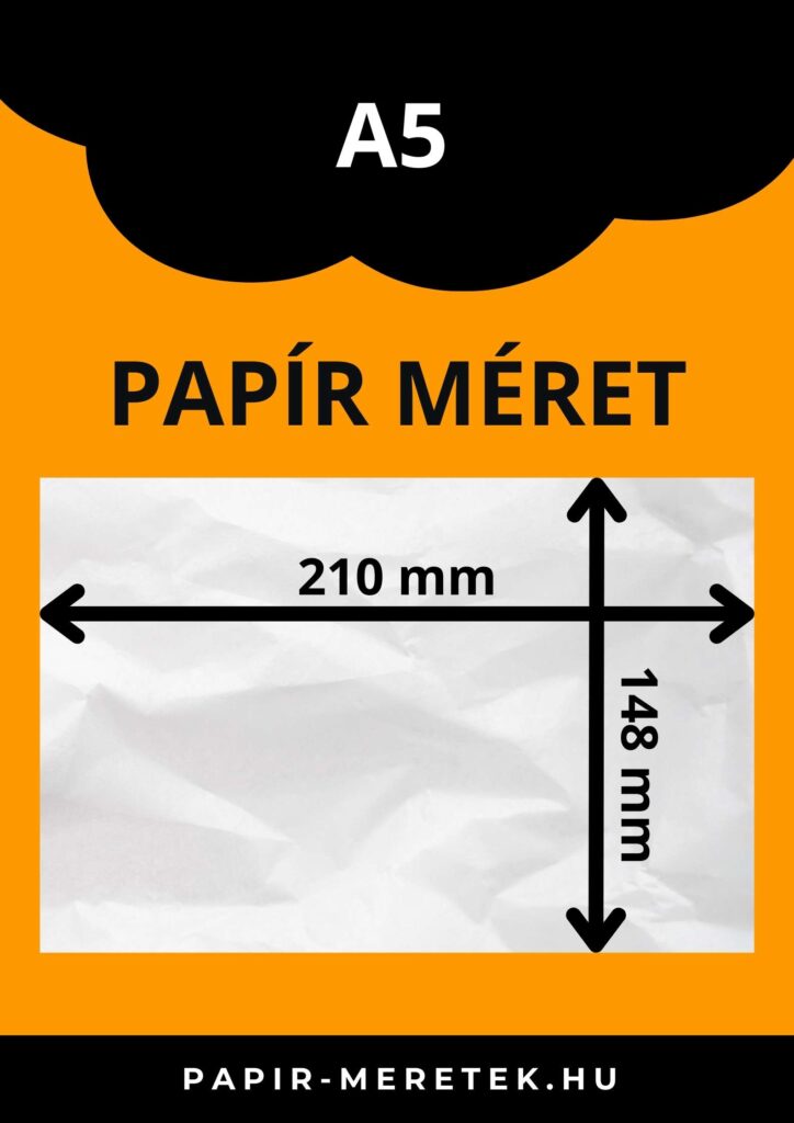 A5 PAPÍR MÉRET
